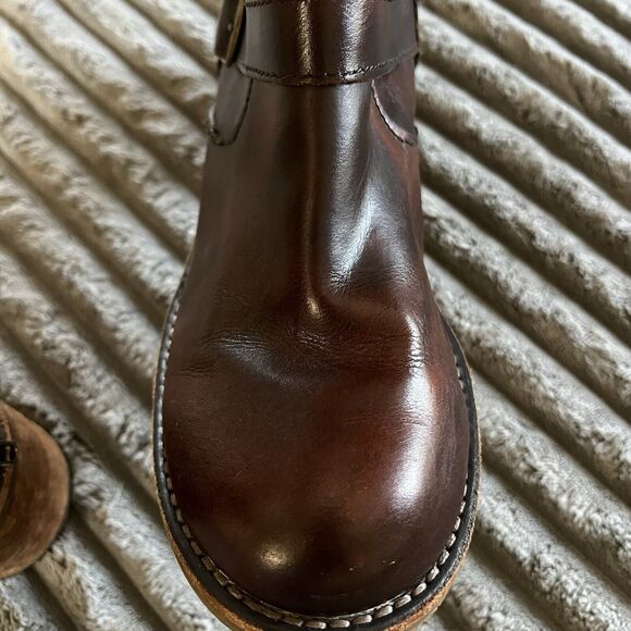 ROCKETDOG Leather Retro Style Ankle Boots With Buckles Brown Women US 9 M - Picture 13 of 16